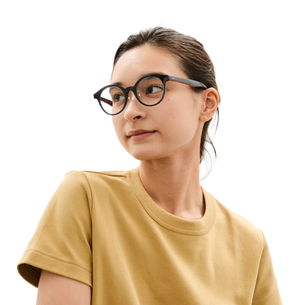 Girl wearing glasses